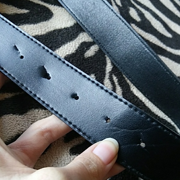 90s Belt With Red Rhinestones Buckle - Picture 3 of 4